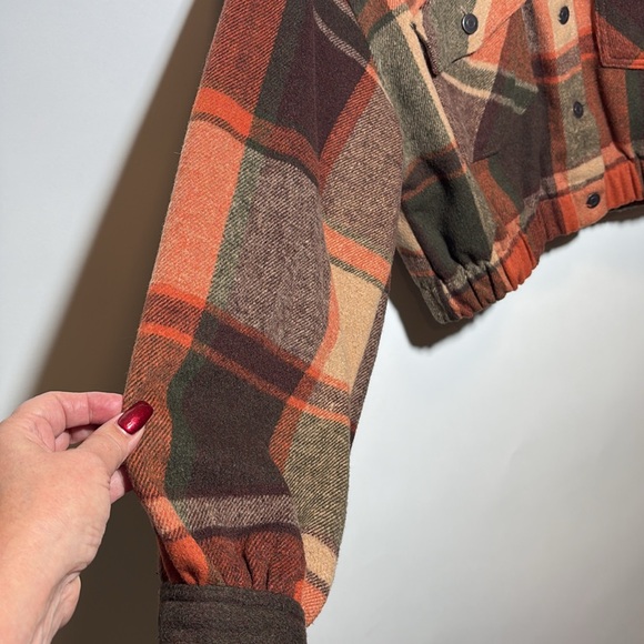 Ashley Outerwear Jacket / Brown plaid / Cozy & Comfy/ trendy  Sz Xl - - Picture 4 of 9